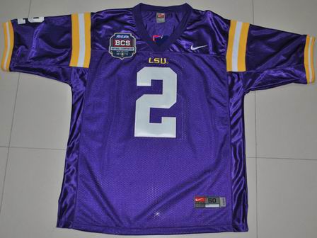 Nike LSU Tigers 2 Rueben Randle Purple 2012 BCS Patch College Football Jersey
