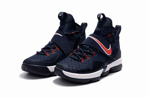 Nike LeBron 14 shoes navy red
