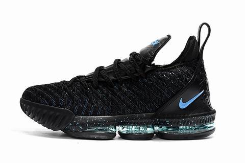 Nike LeBron 16 shoes black blue