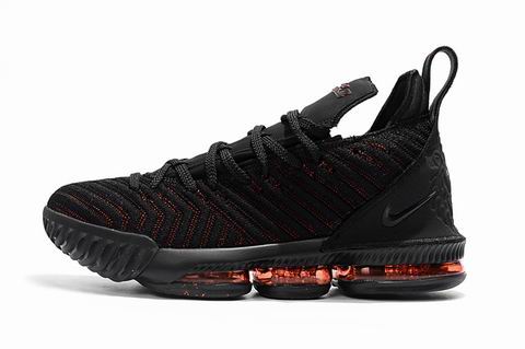 Nike LeBron 16 shoes black red