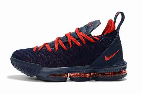 Nike LeBron 16 shoes navy red