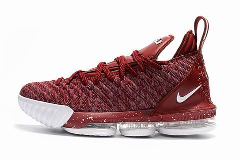 Nike LeBron 16 shoes wine red