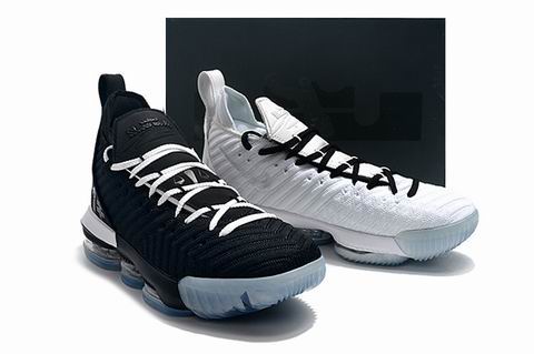 Nike LeBron James 16 shoes black white