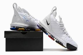 Nike LeBron James 16 shoes white