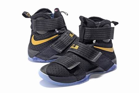 Nike LeBron Soldier 10 shoes black golden