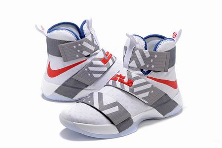 Nike LeBron Soldier 10 shoes white grey red