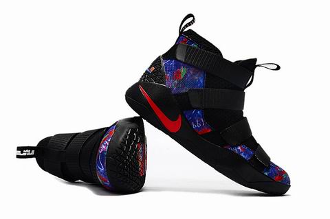 Nike LeBron Soldier 11 shoes black blue red