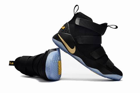 Nike LeBron Soldier 11 shoes black golden
