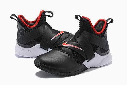 Nike LeBron Soldier 12 shoes black white red