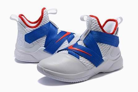 Nike LeBron Soldier 12 shoes white blue