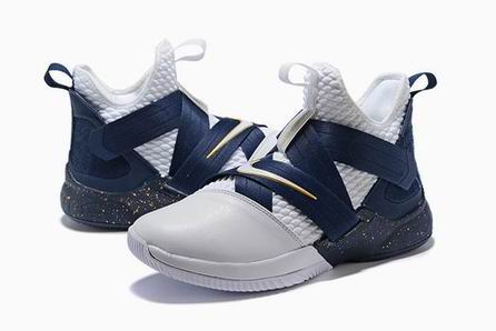 Nike LeBron Soldier 12 shoes white navy