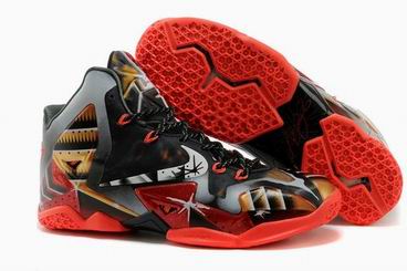 Nike Lebron James 11 shoes red black