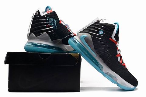 Nike Lebron James 17 shoes black blue