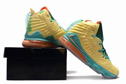 Nike Lebron James 17 shoes yellow green