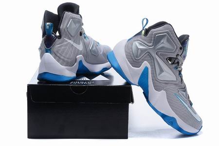Nike Lebron XIII shoes grey blue