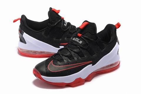 Nike Lebron XIII shoes low black red
