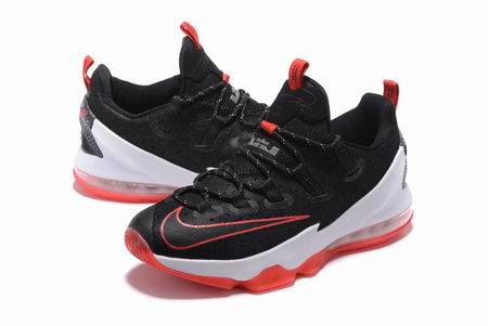 Nike Lebron XIII shoes low black red