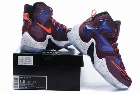 Nike Lebron XIII shoes purple red