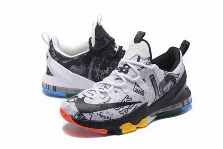Nike Lebron XIII shoes white black
