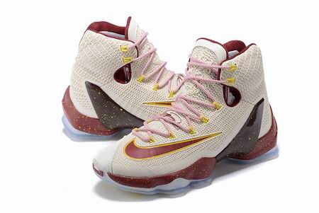 Nike Lebron XIII shoes white red yellow