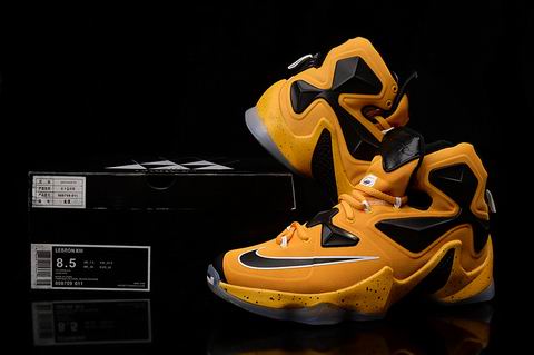 Nike Lebron XIII shoes yellow black