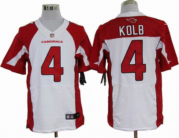 Nike NFL Arizona Cardicals 4 Kolb White Elite Jersey