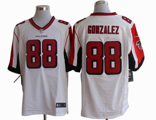 Nike NFL Atlanta Falcons #88 Tony Gonzalez White elite Jersey