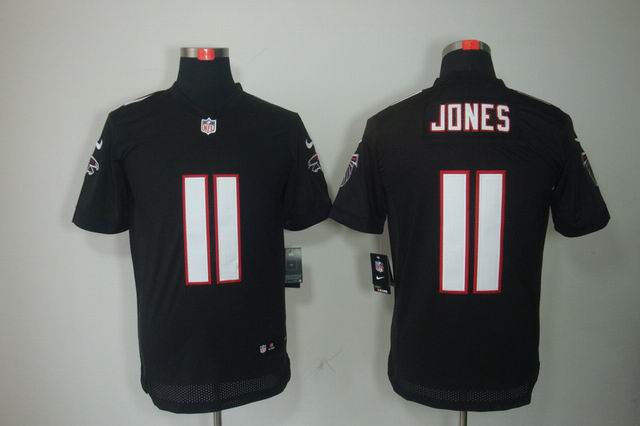 Nike NFL Atlanta Falcons 11 Jones Elite black jersey