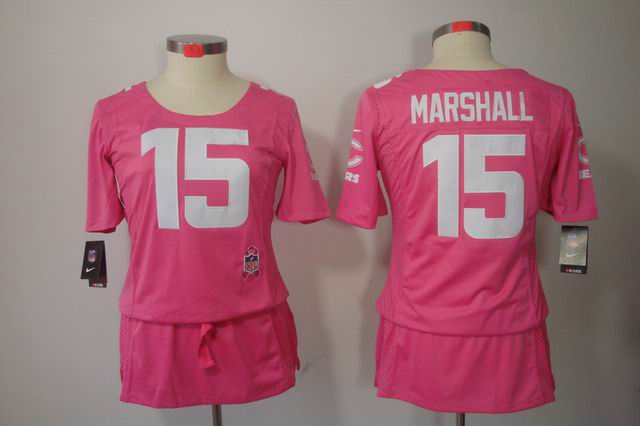 Nike NFL Chicago Bears 15 Marshall breast Cancer Awareness Dark grey Jersey