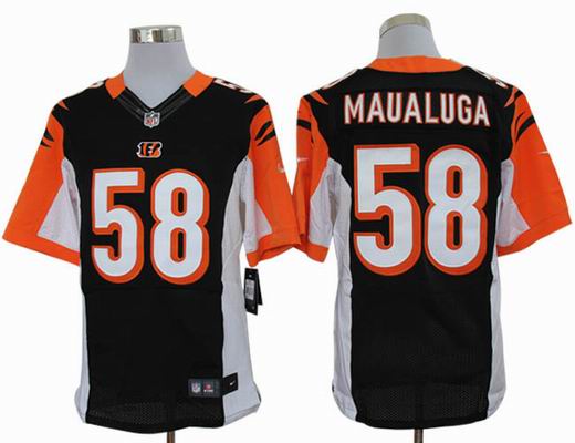 Nike NFL Cincinnati Bengals #58 Maualuga black Elite jersey