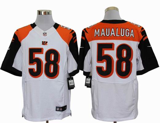 Nike NFL Cincinnati Bengals #58 Maualuga white Elite jersey