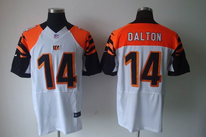 Nike NFL Cincinnati Bengals 14 Andy Dalton white Elite jersey