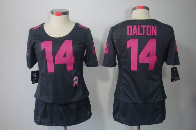 Nike NFL Cincinnati Bengals 14 Dalton breast Cancer Awareness Dark grey Jersey