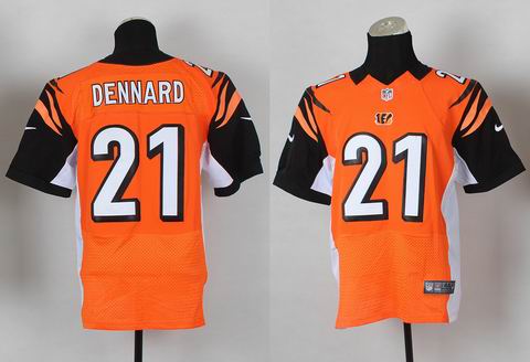 Nike NFL Cincinnati Bengals 21 Dennard orange elite jersey