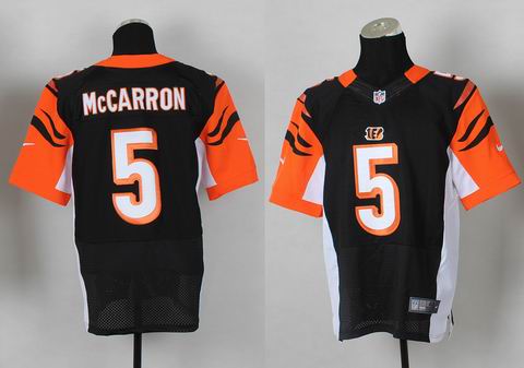 Nike NFL Cincinnati Bengals 5 McCARRON black elite jersey