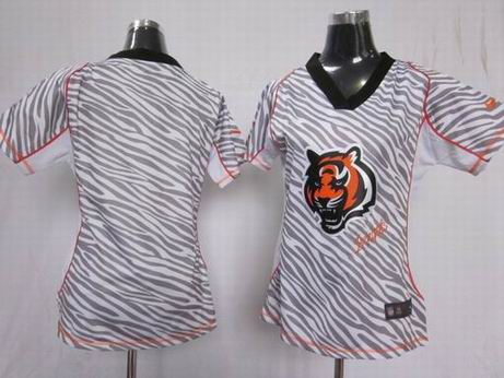 Nike NFL Cincinnati Bengals blank women zebra fashion jersey