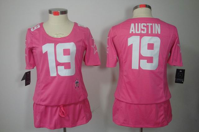 Nike NFL Dallas Cowboys 19 Austin breast Cancer Awareness pink Jersey