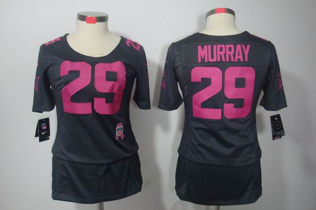 Nike NFL Dallas Cowboys 29 Murray breast Cancer Awareness Dark grey Jersey