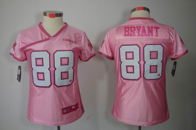 Nike NFL Dallas Cowboys 88 Bryant womenn Love Pink Elite Jersey