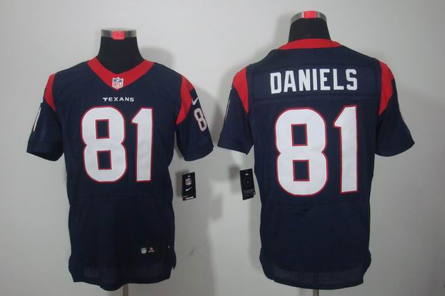 Nike NFL Honston Texans 81 Daniels blue elite jersey