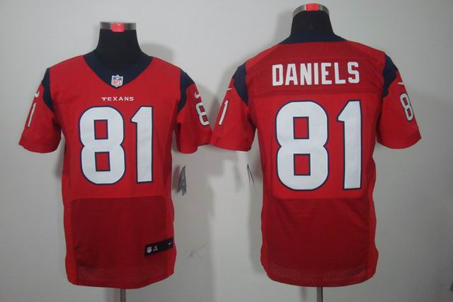 Nike NFL Honston Texans 81 Daniels red elite jersey