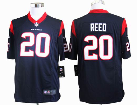 Nike NFL Houston Texans 20# Reed blue game jersey