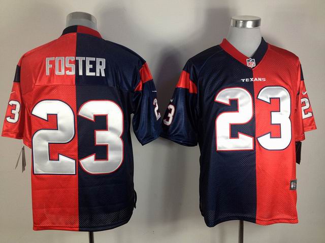 Nike NFL Houston Texans 23 Foster red-blue split Elite jersey