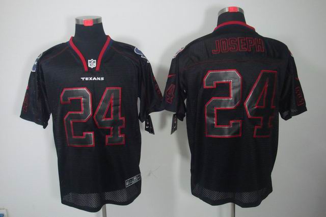 Nike NFL Houston Texans 24 Joseph black lights out Elite Jersey