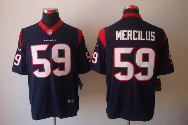 Nike NFL Houston Texans 59 Mercilus blue Game jersey