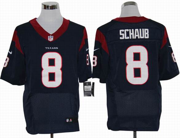 Nike NFL Houston Texans 8 Schaub blue Elite jersey