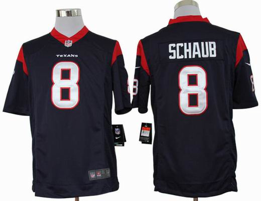 Nike NFL Houston Texans 8 Schaub blue Limited Jersey