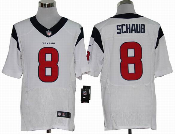 Nike NFL Houston Texans 8 Schaub white Elite jersey