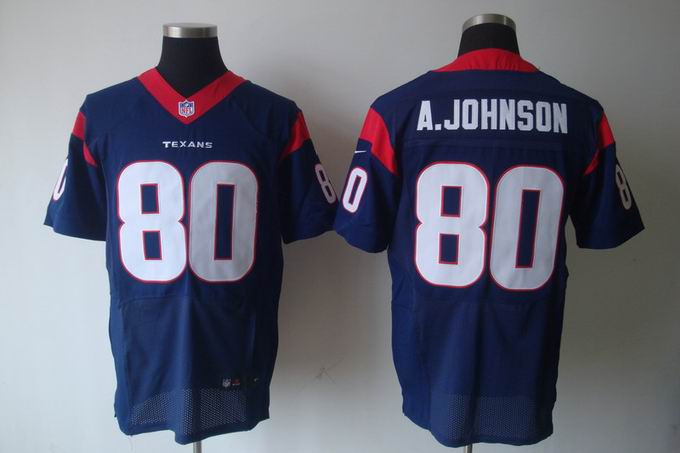 Nike NFL Houston Texans 80 A.Johnson blue Elite Jersey