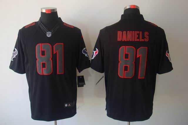 Nike NFL Houston Texans 81 Daniels Impact black limited jersey